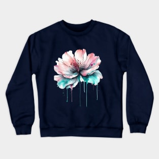 Watercolor Flower Crewneck Sweatshirt
